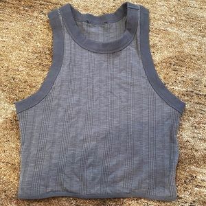 Women’s Blue Size Medium Crop top (NO TAGS AT ALL)